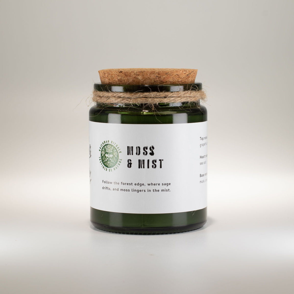 Greenman Woodwick Soy Candle - Moss & Mist - Spiru-shop.nl