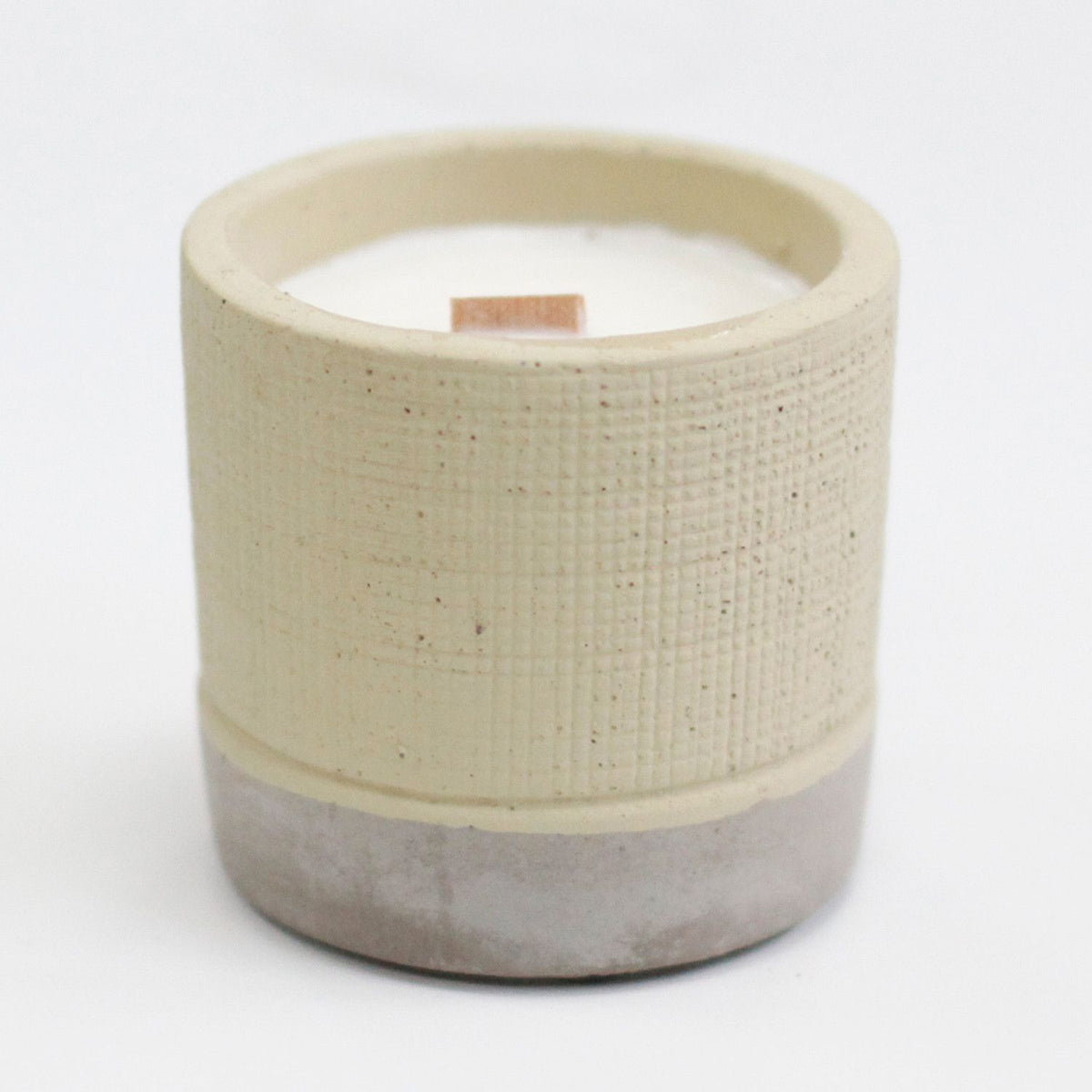 Pot Concrete Soy Candle - Grey - Coffee in the Club - Spiru-shop.nl