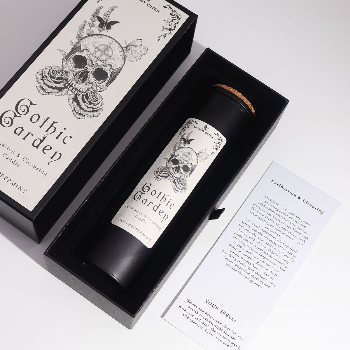 Ancient Witch Purification Candles - Gothic Garden - Spiru-shop.nl