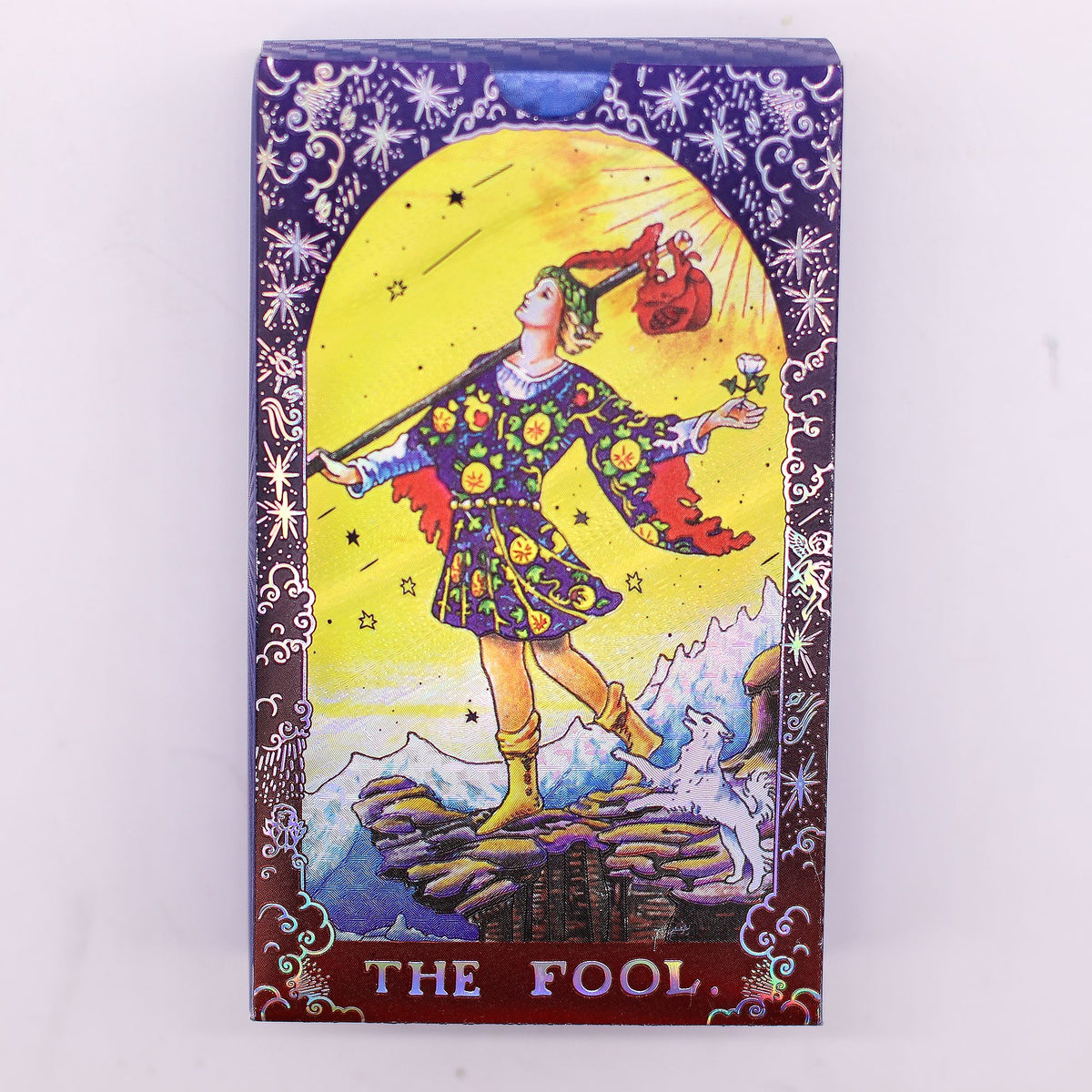 Blue Foil Tarot Card Set - Mandala - with booklet - Spiru-shop.nl