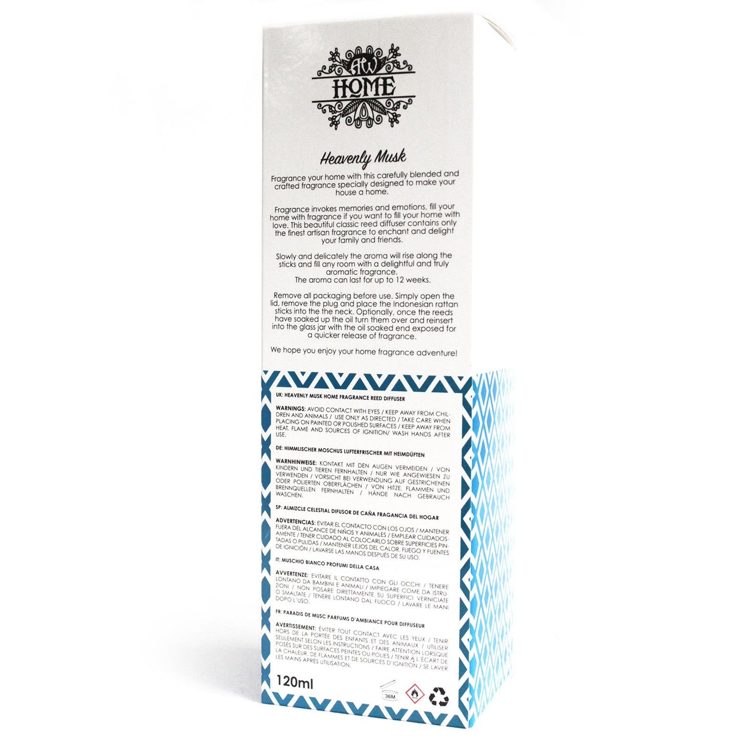 120ml Reed Diffuser - Heavenly Musk - Spiru-shop.nl