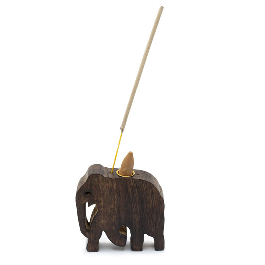 Elephant Incense Cone and Stick Holder - Spiru-shop.nl
