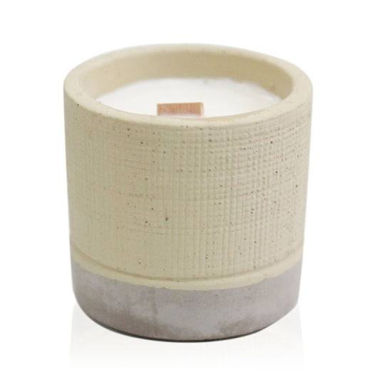 Pot Concrete Soy Candle - Grey - Coffee in the Club - Spiru-shop.nl