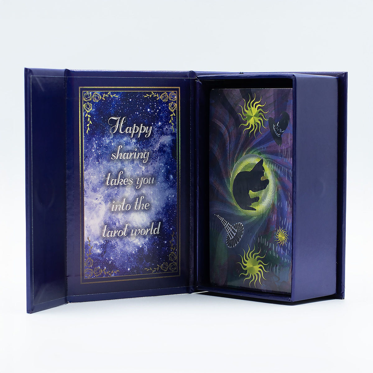 Purple Foil Tarot Card Set - Witch Tarot - with booklet - Spiru-shop.nl