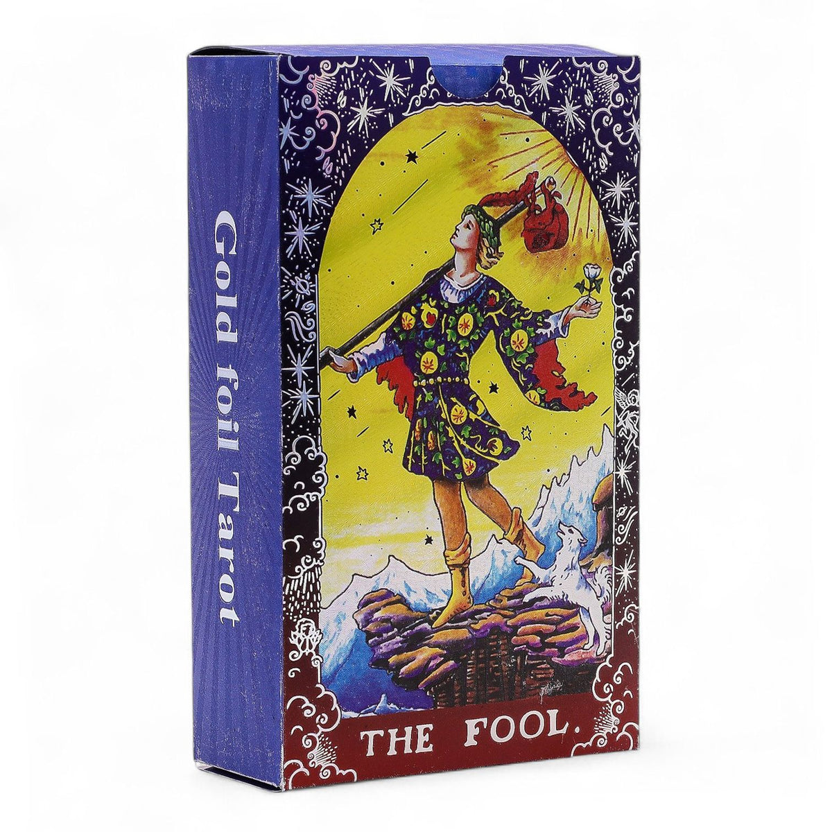 Blue Foil Tarot Card Set - Mandala - with booklet - Spiru-shop.nl