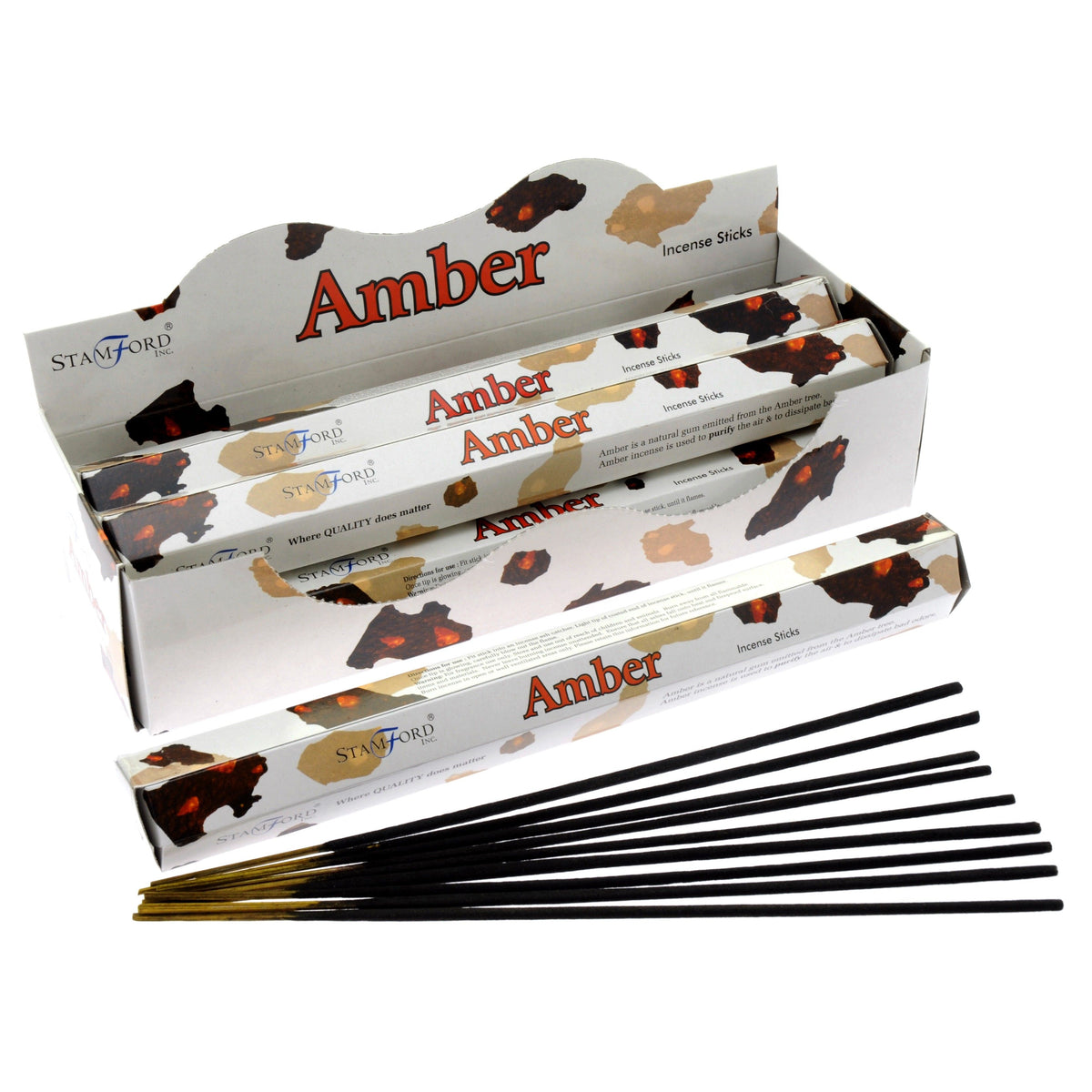Amber Premium Incense Sticks - Spiru-shop.nl