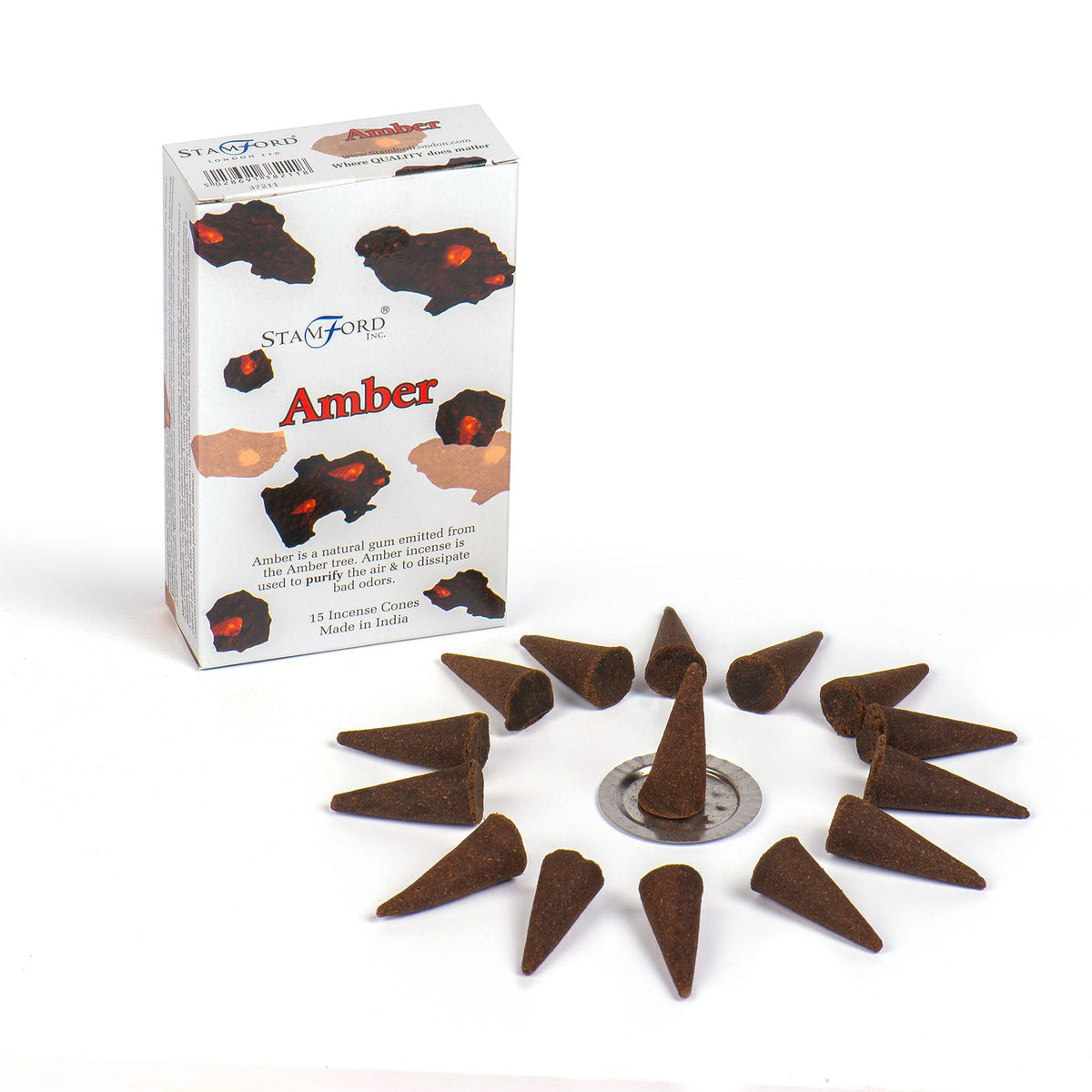 Amber Incense Cones - Spiru-shop.nl