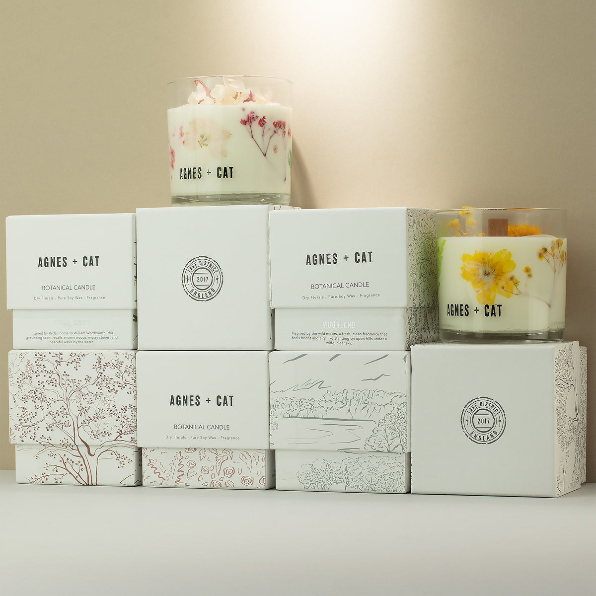 Agnes + Cat Botanical Soy Wax Candle - Windermere - Spiru-shop.nl