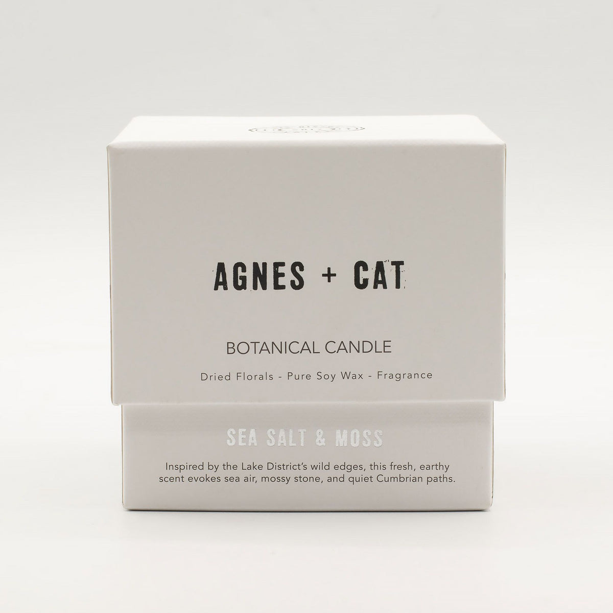 Agnes + Cat Botanical Soy Wax Candle - Seasalt & Moss - Spiru-shop.nl