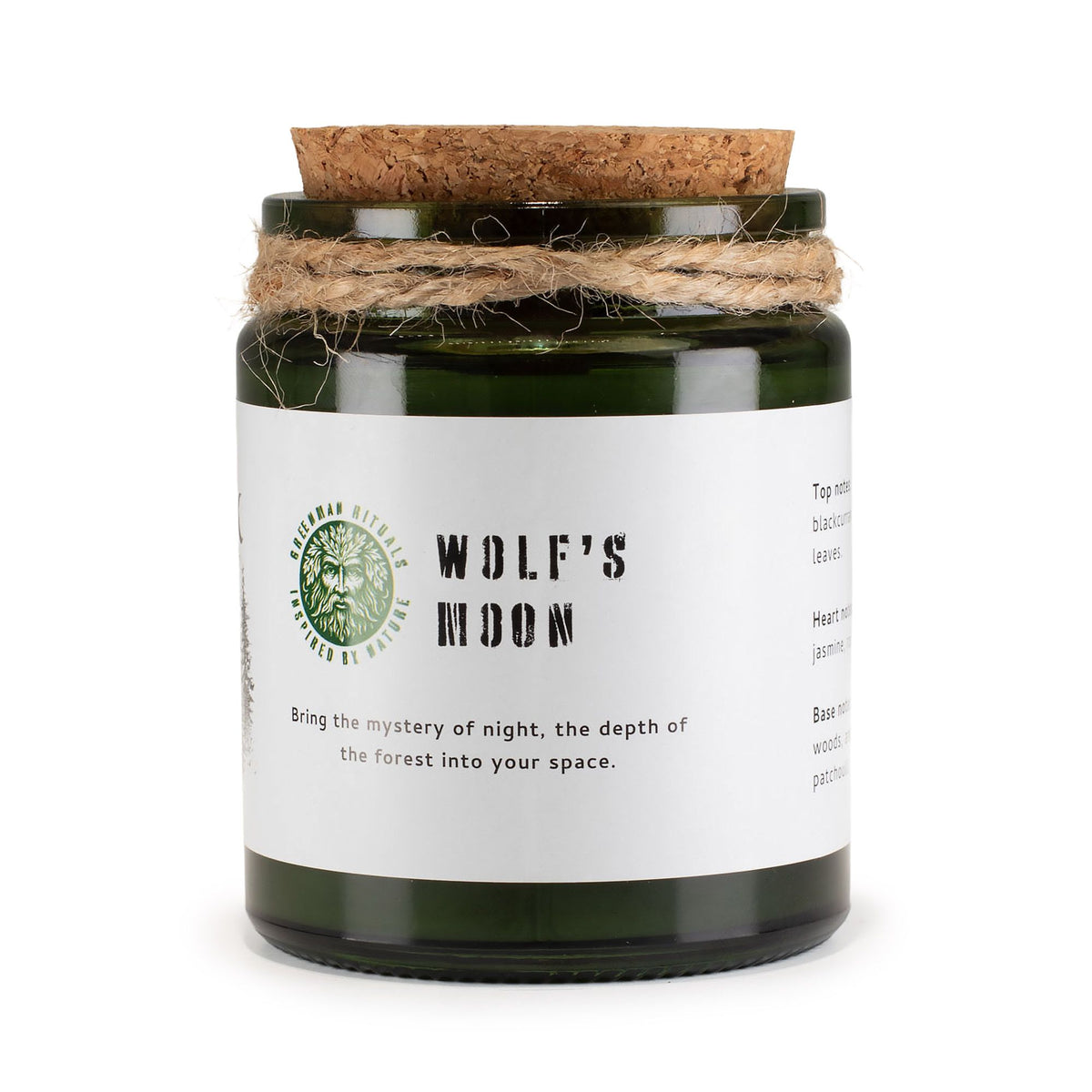 Greenman Woodwick Soy Candle - Wolf's Moon - Spiru-shop.nl