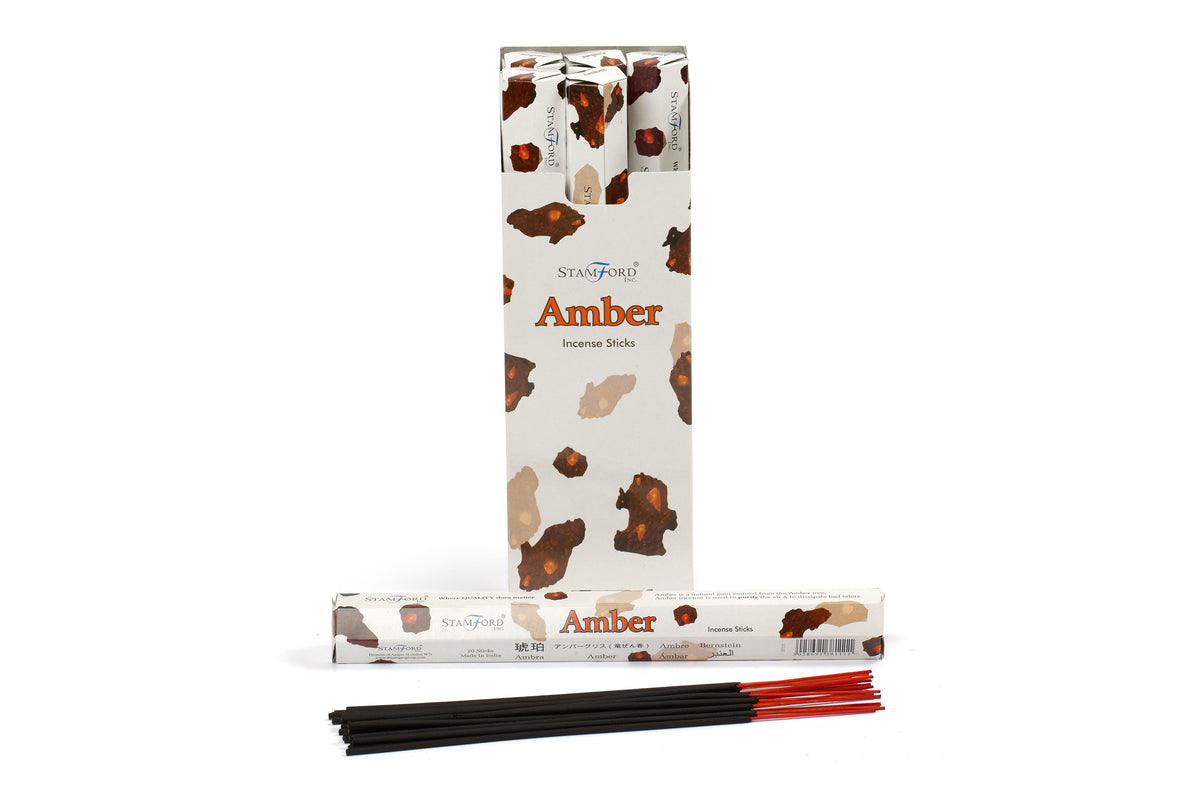 Amber Premium Incense Sticks - Spiru-shop.nl