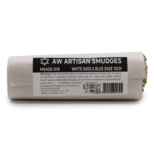 Smudge Stick - White Sage & Blue Sage 10cm - Spiru-shop.nl