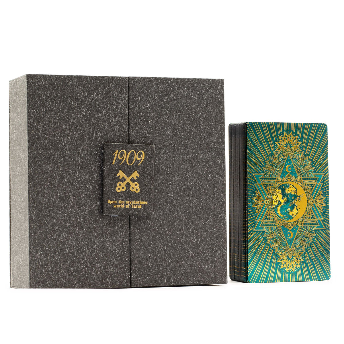 Gold & Turqoice Foil Tarot Card - Gift Set - Spiru-shop.nl