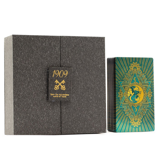 Gold & Turqoice Foil Tarot Card - Gift Set - Spiru-shop.nl