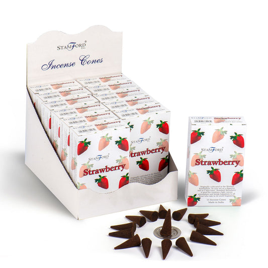 Strawberry Incense Cones - Spiru-shop.nl