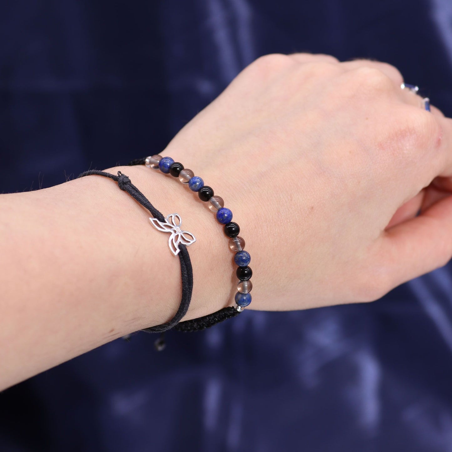 Zodiac Crystal Candle with Gemstone Bracelet - Scorpio - Spiru-shop.nl
