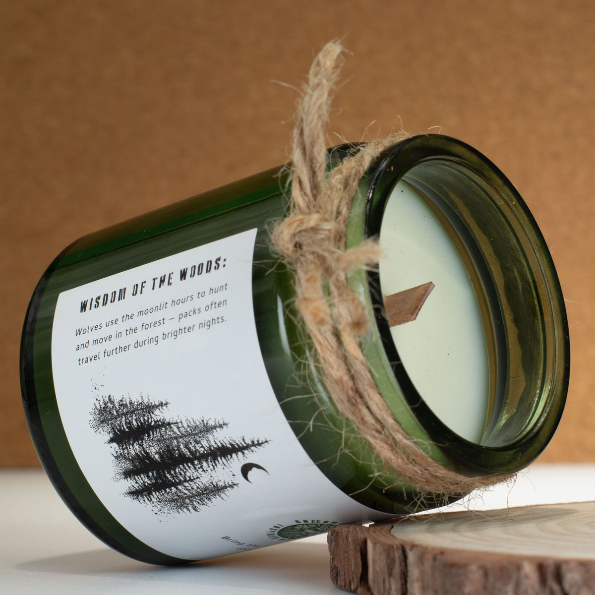 Greenman Woodwick Soy Candle - Wolf's Moon - Spiru-shop.nl
