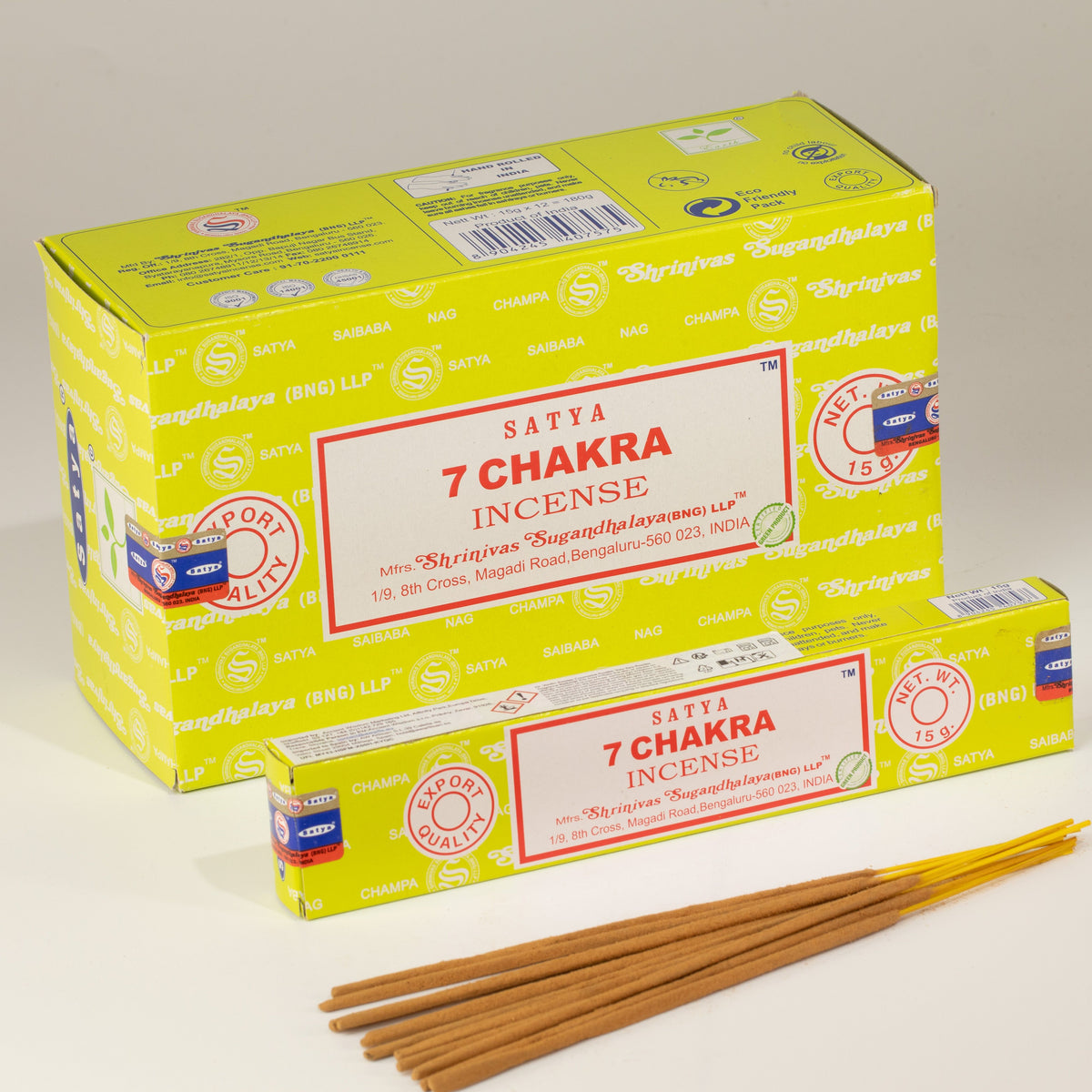Satya Incense 15gm - 7 Chakra - Spiru-shop.nl