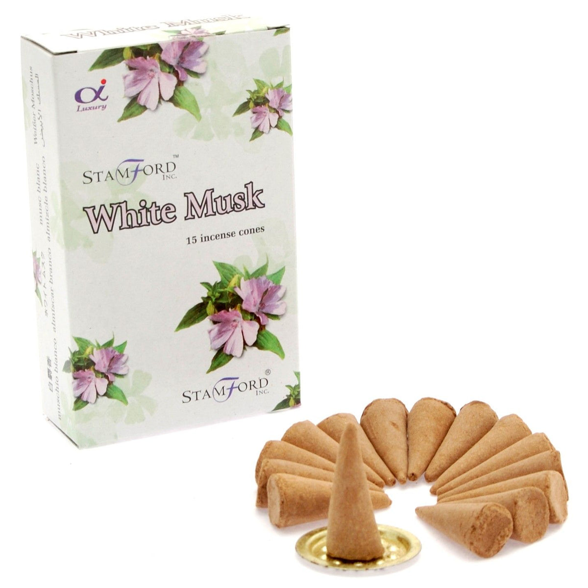 White Musk Incense Cones - Spiru-shop.nl