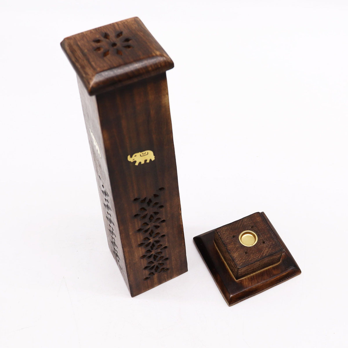 Tapered Incense Tower - Mango Wood - Spiru-shop.nl