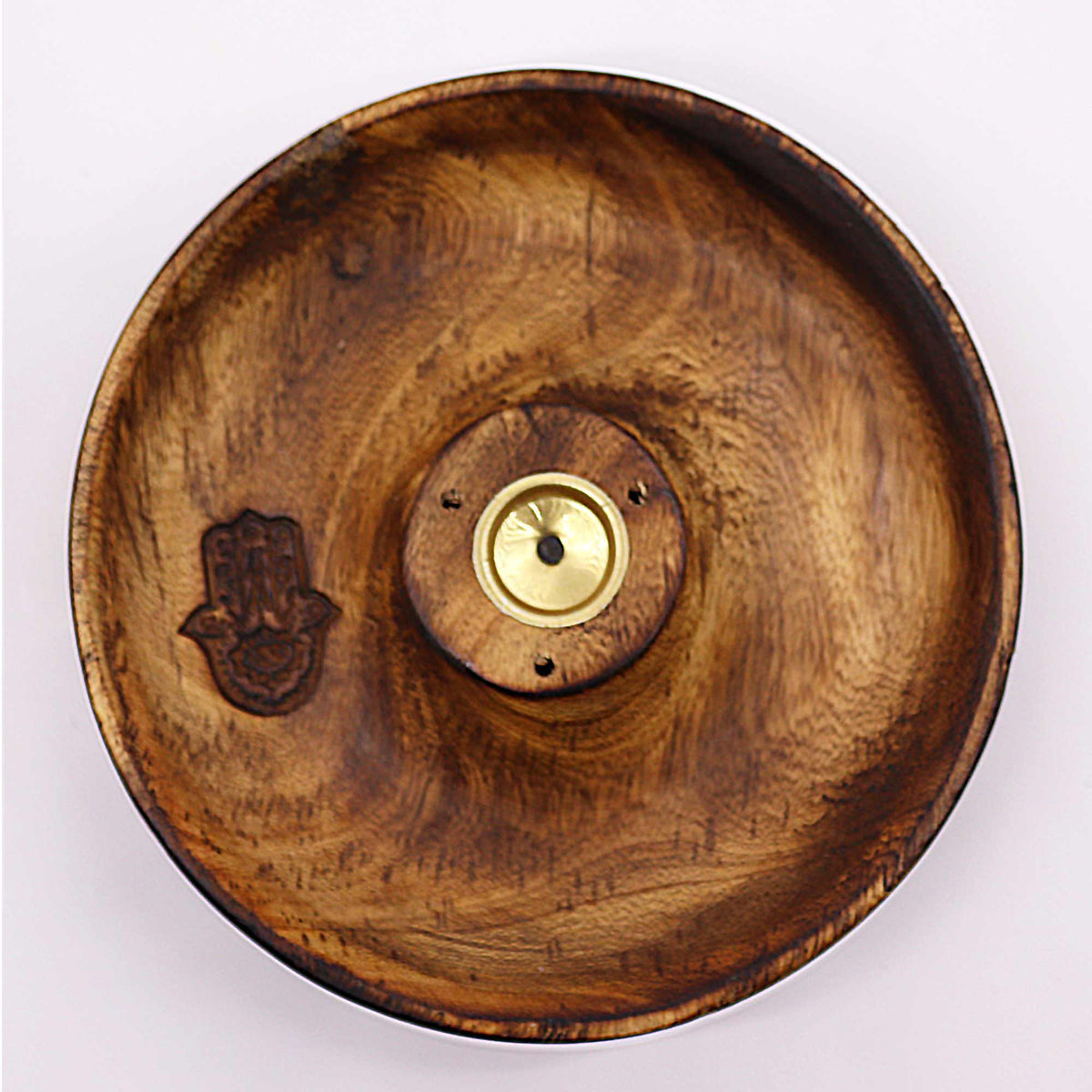Incense Stick & Cone Burner Disc - Hamsa - Spiru-shop.nl
