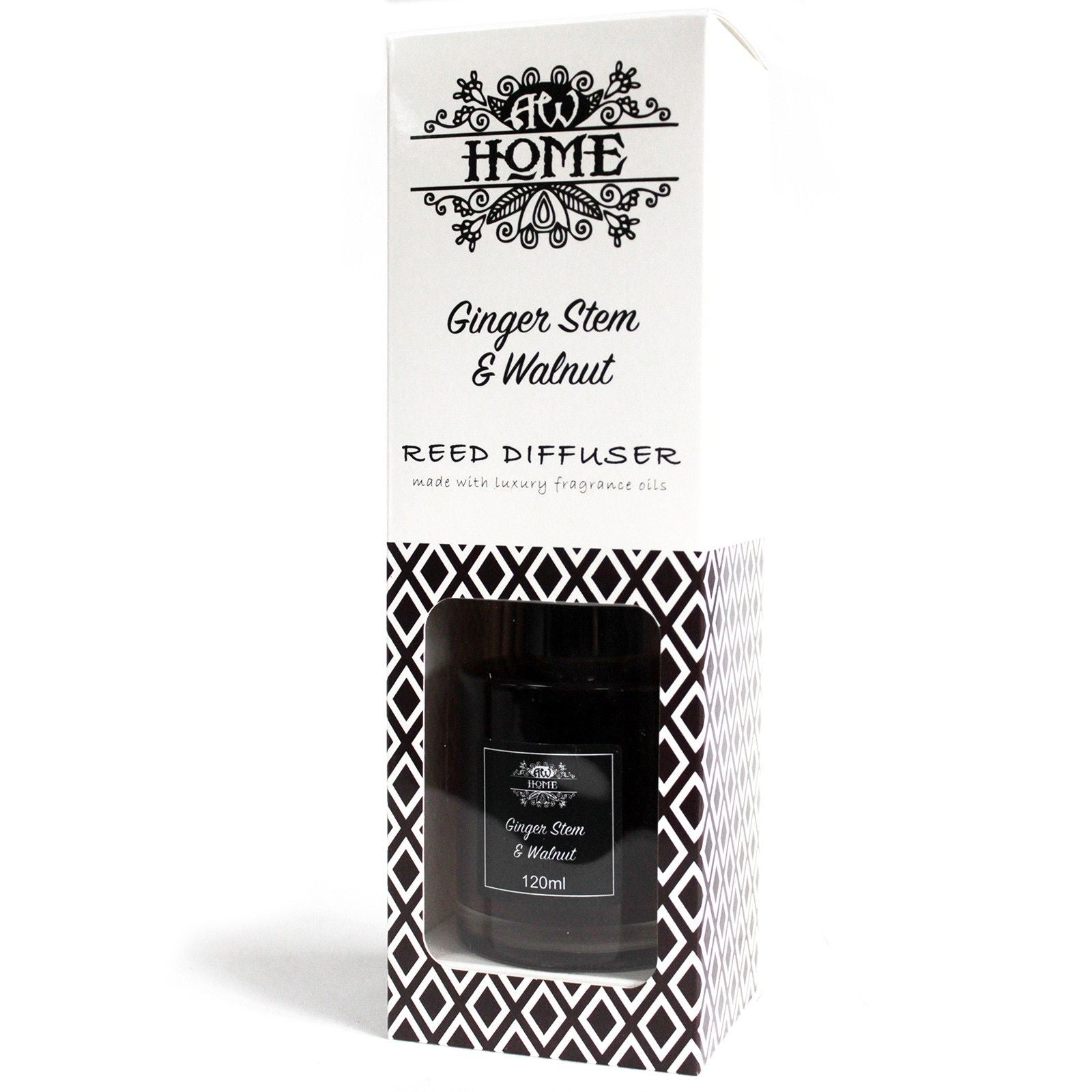 120ml Reed Diffuser - Ginger Stem & Walnut - Spiru-shop.nl