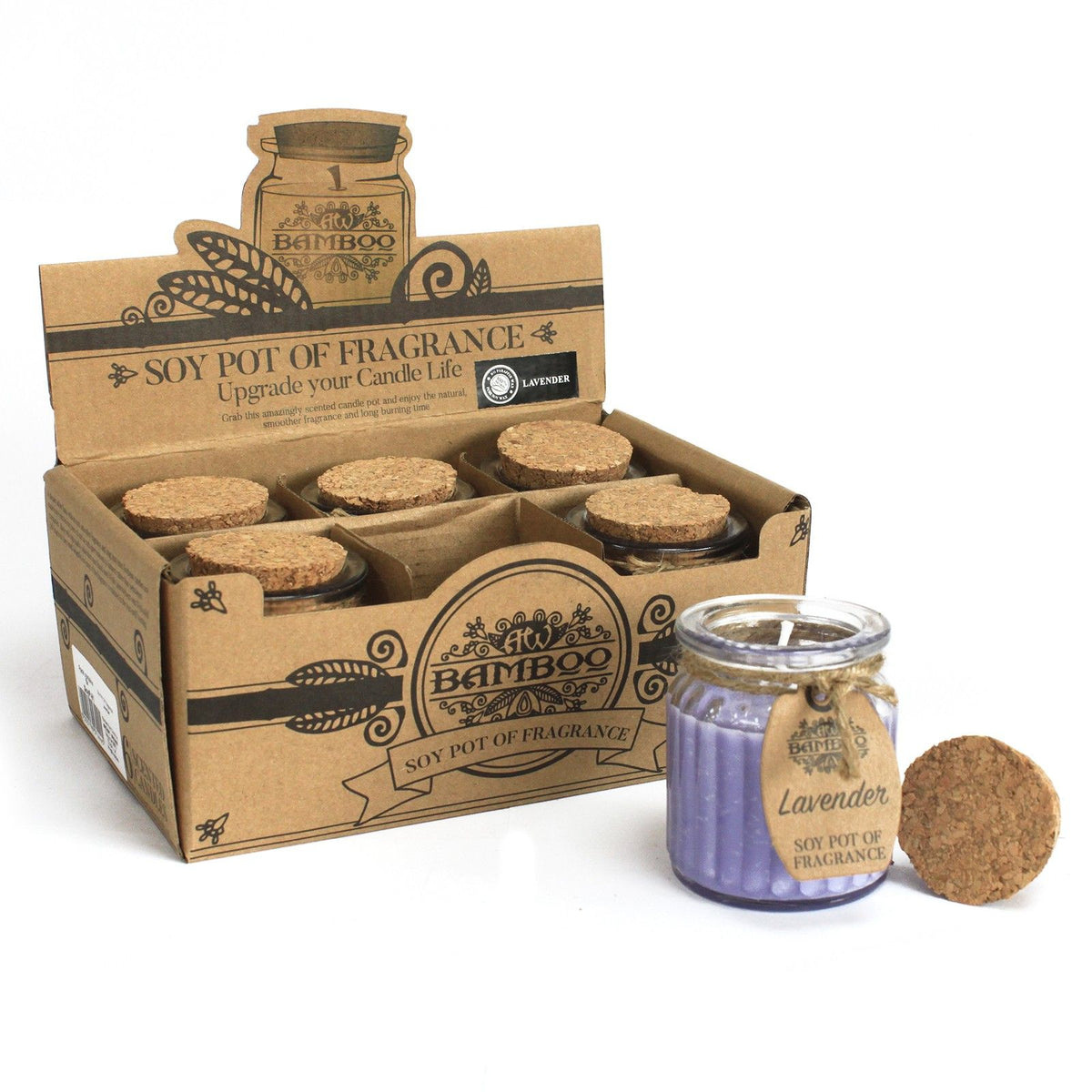 Lavender Soy Pot of Fragrance Candles - Spiru-shop.nl