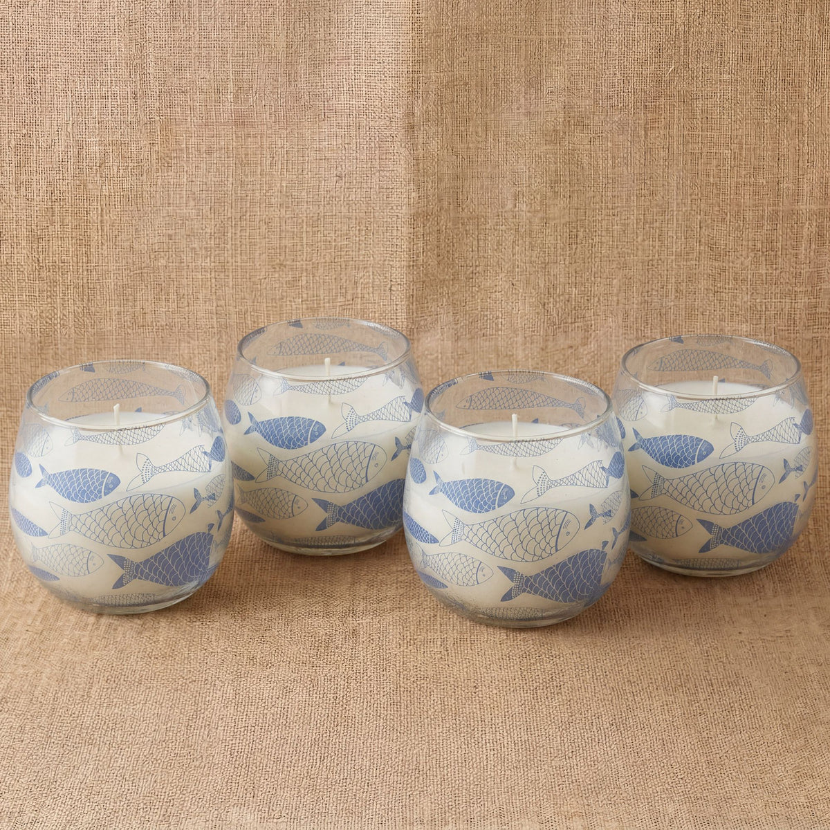 Small Glass Jar Candles - Seabreeze - Spiru-shop.nl
