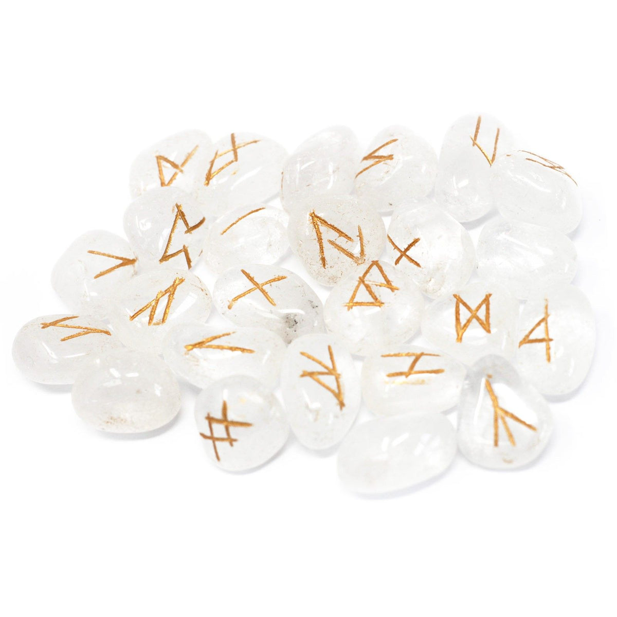 Indian Runes in Pouch - Crystal - Spiru-shop.nl