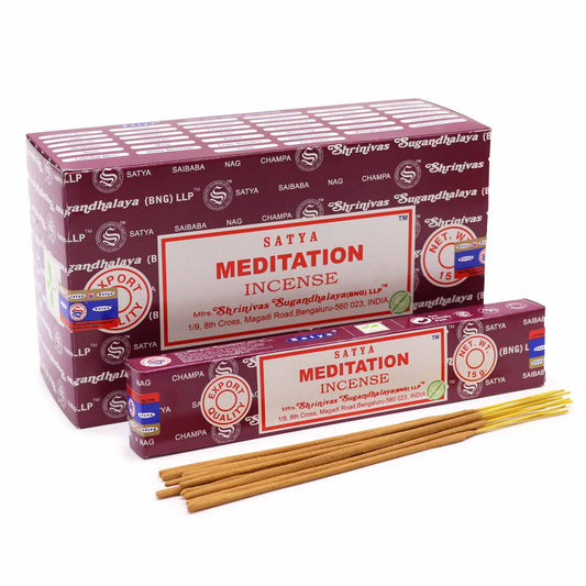 Satya Incense 15gm - Meditation - Spiru-shop.nl