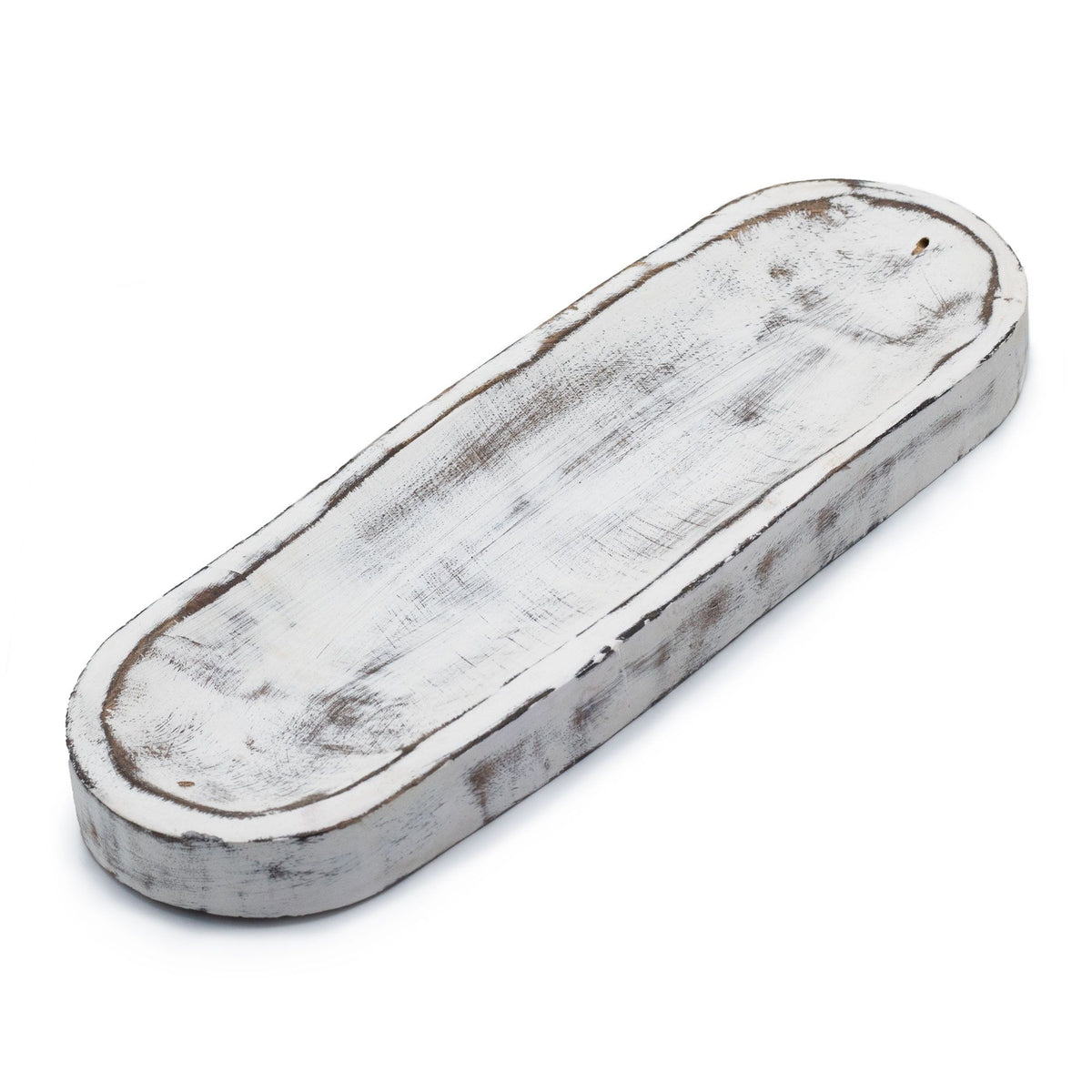 Large Incense Tray 30x10cm - Classic Whitewash - Spiru-shop.nl