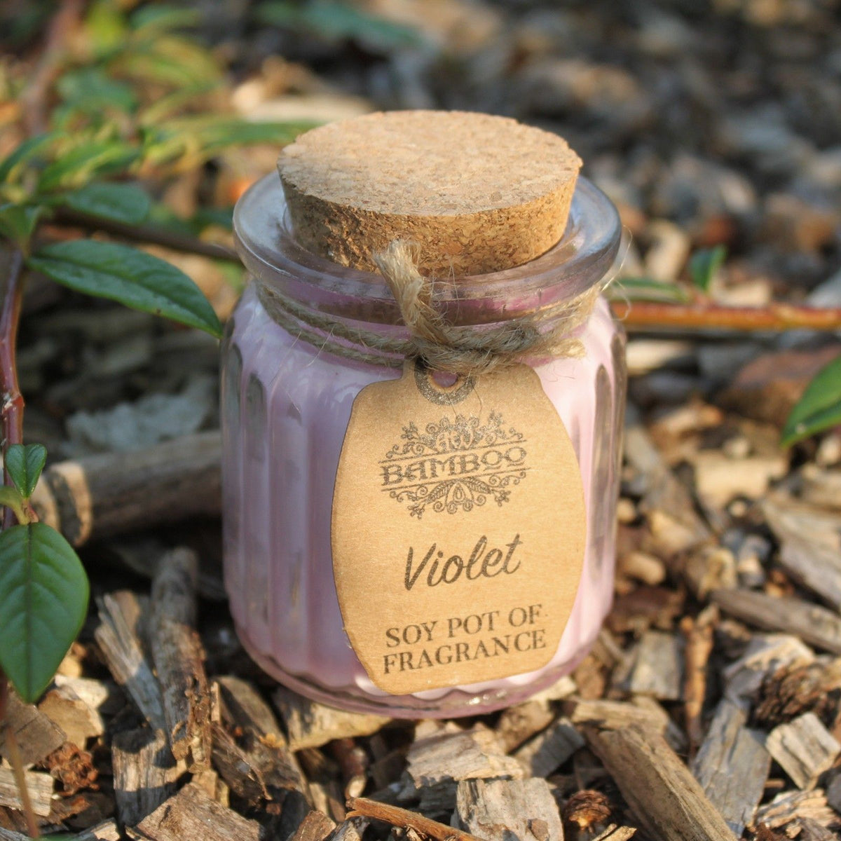 Violet Soy Pot of Fragrance Candles - Spiru-shop.nl