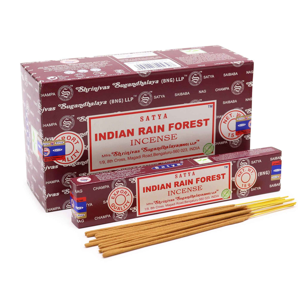 Satya Incense Sticks 15g - Indian Rain Forest - Spiru-shop.nl