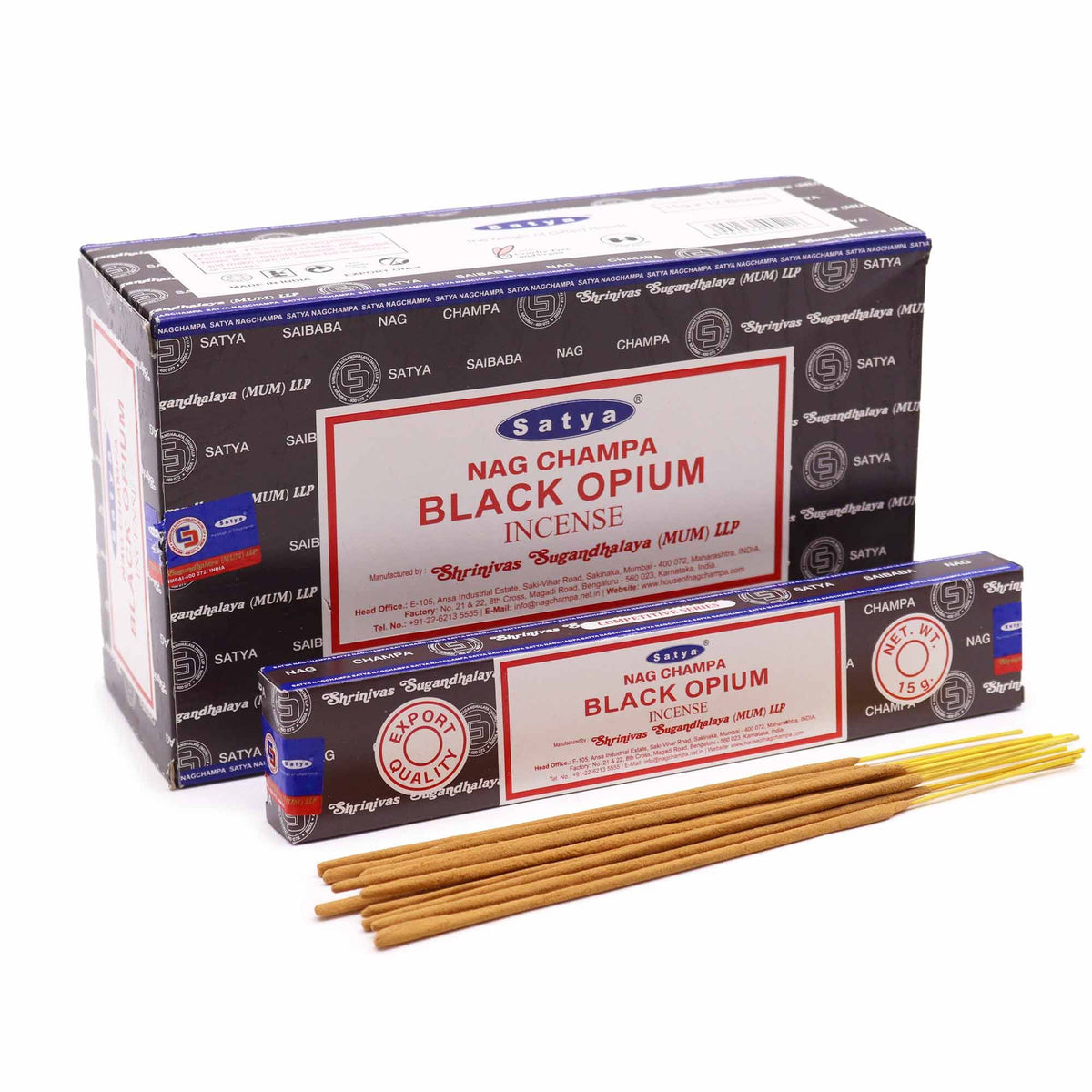Satya Incense Sticks 15g - Black Opium - Spiru-shop.nl