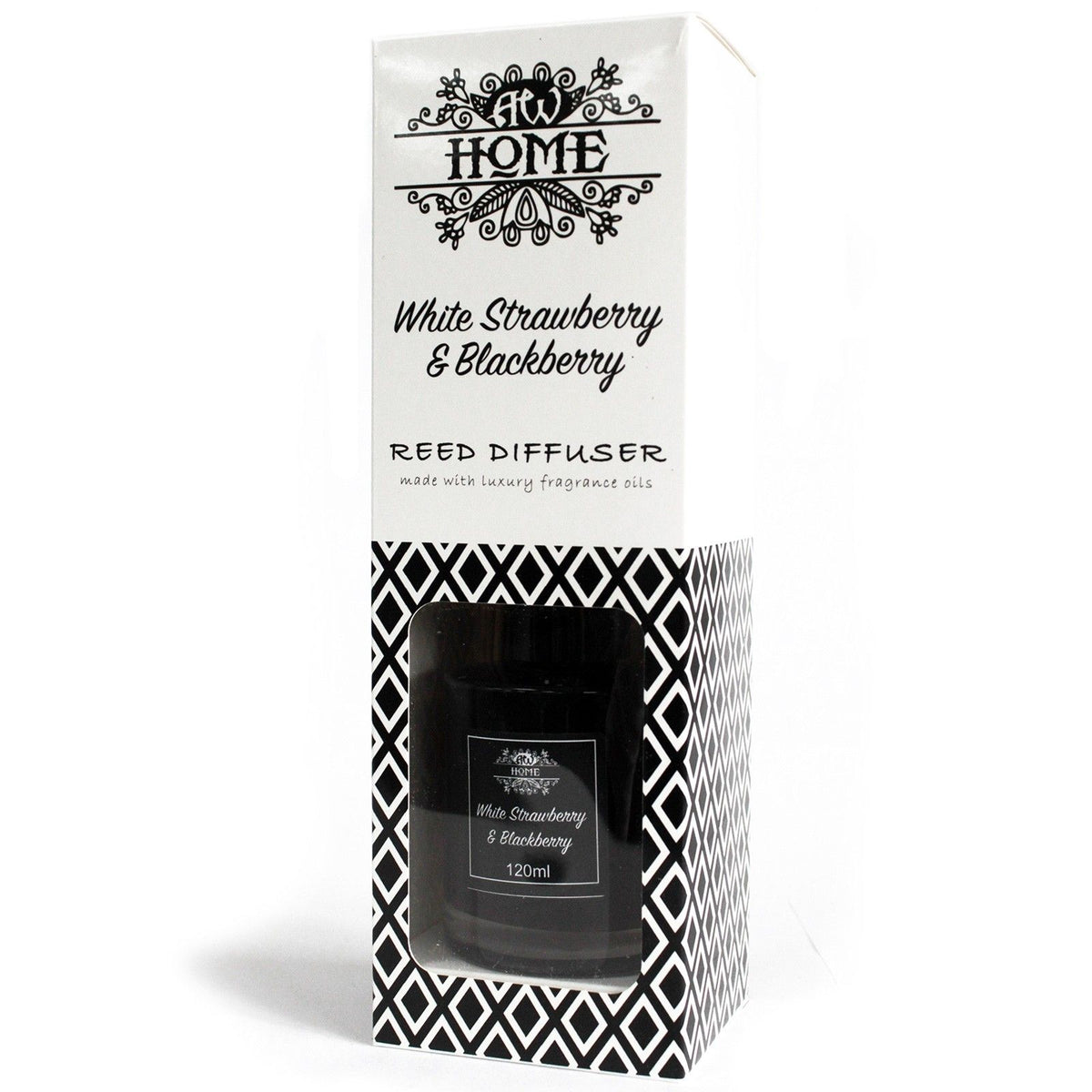 120ml Reed Diffuser - White Strawberry & Blackberry - Spiru-shop.nl