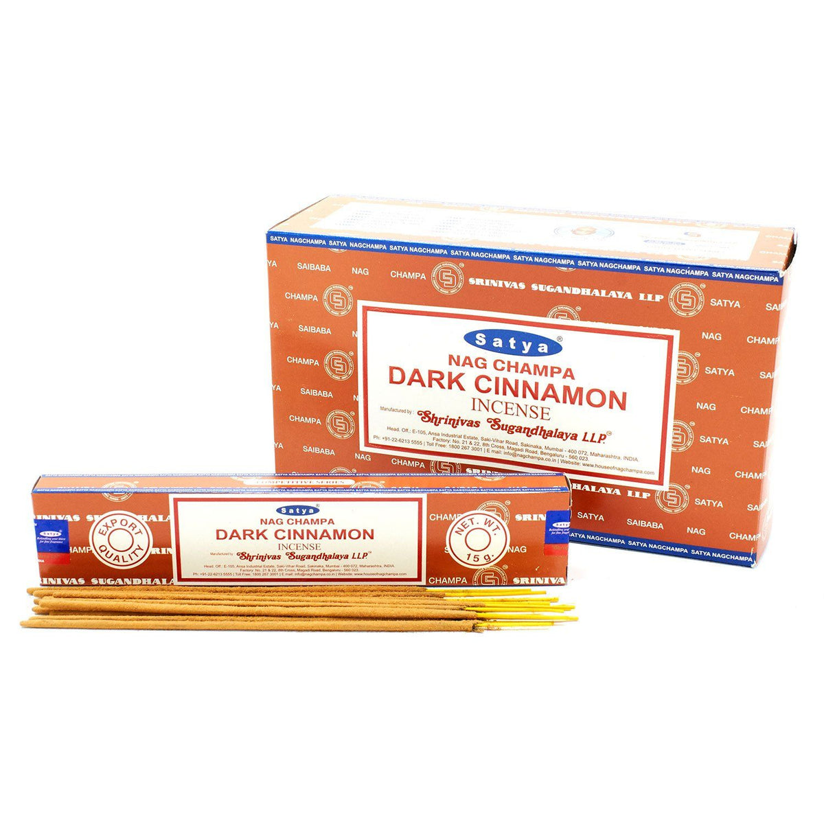 Satya Incense Sticks 15g - Dark Cinammon - Spiru-shop.nl