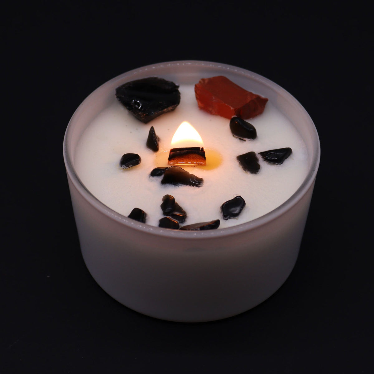 Chakra Crystal Candles - Root Chakra - Spiru-shop.nl