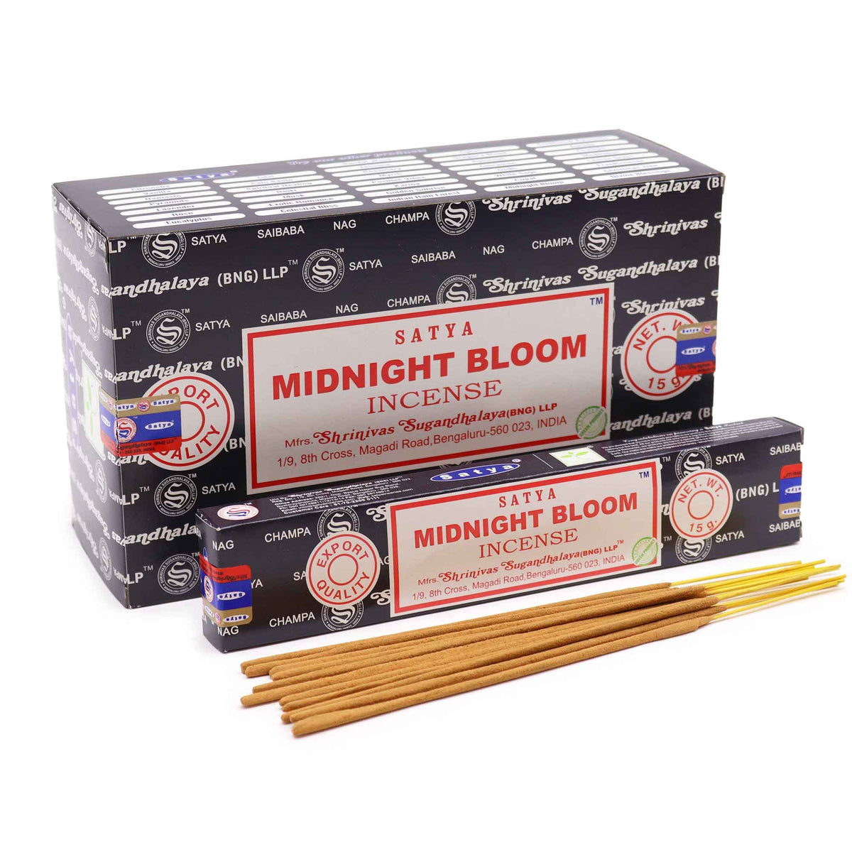 Satya Incense Sticks 15g - Midnight Blossom - Spiru-shop.nl