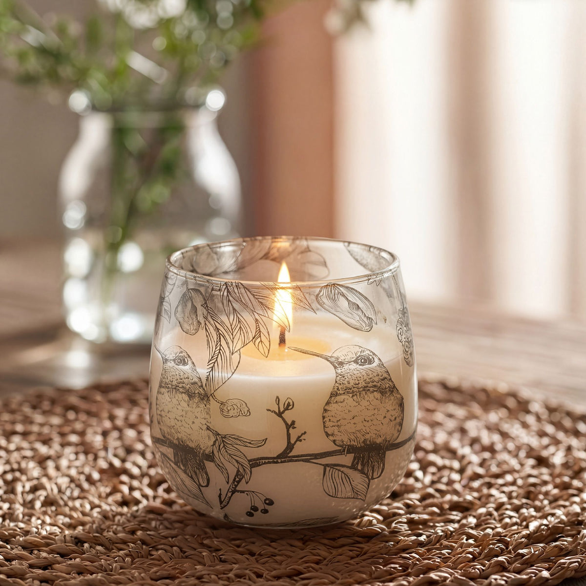 Medium Glass Jar Candles - Drawn by Flame - Spiru-shop.nl
