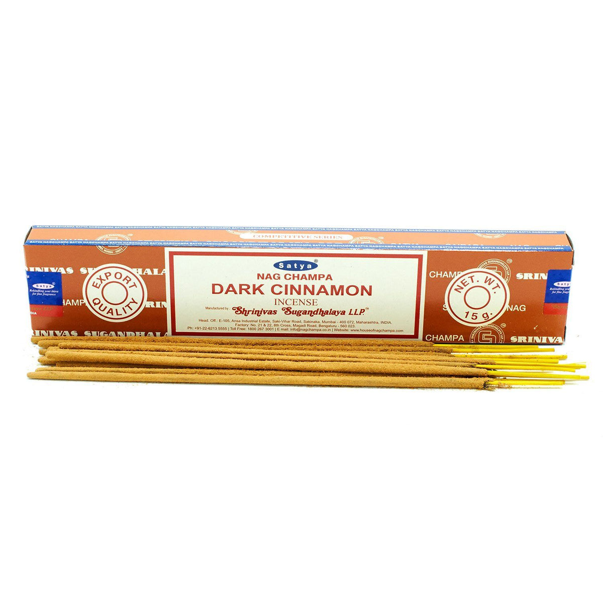 Satya Incense Sticks 15g - Dark Cinammon - Spiru-shop.nl