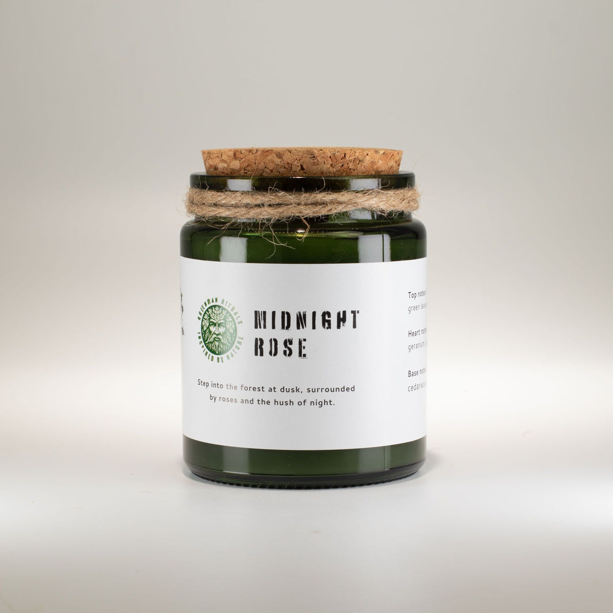 Greenman Woodwick Soy Candle - Midnight Rose - Spiru-shop.nl