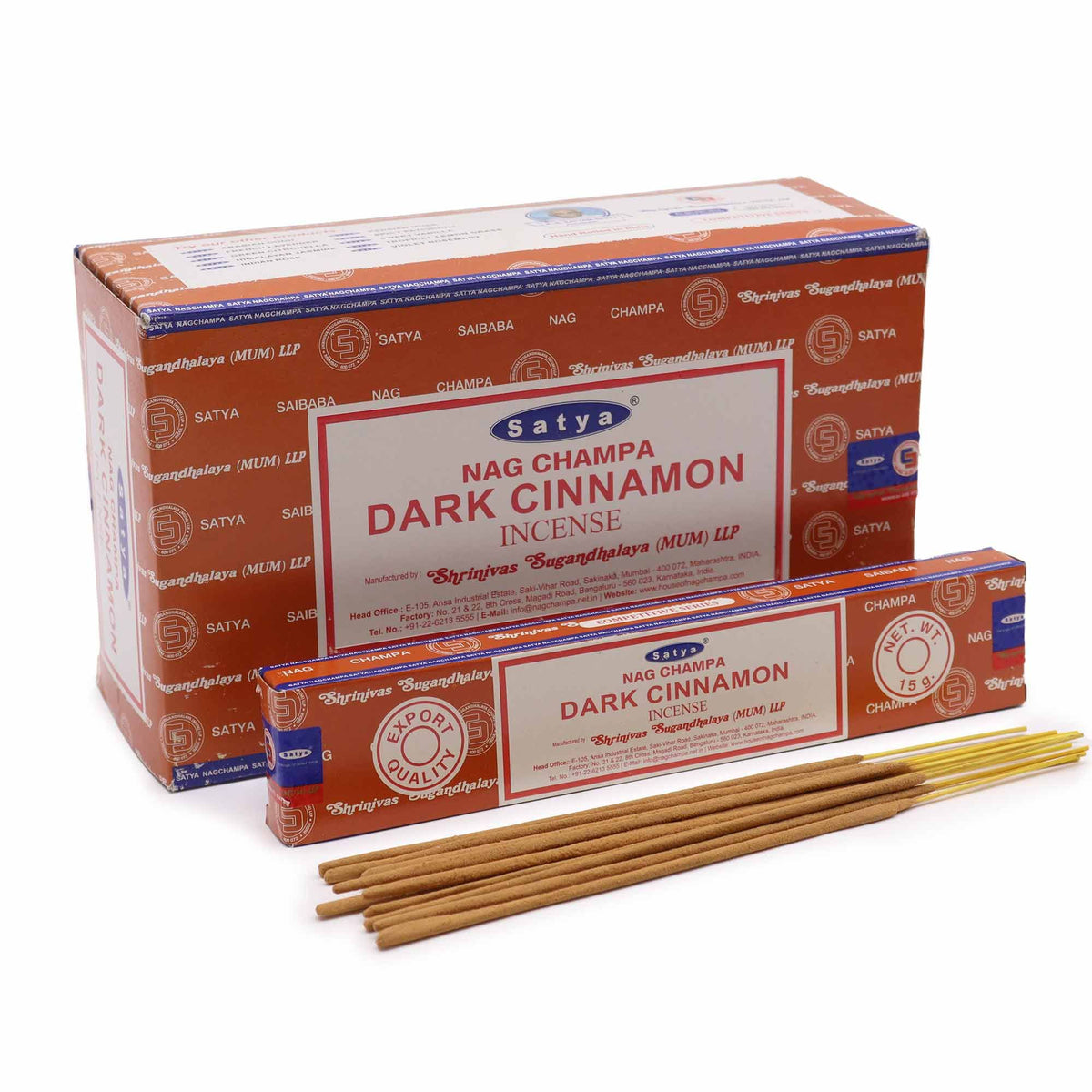 Satya Incense Sticks 15g - Dark Cinammon - Spiru-shop.nl