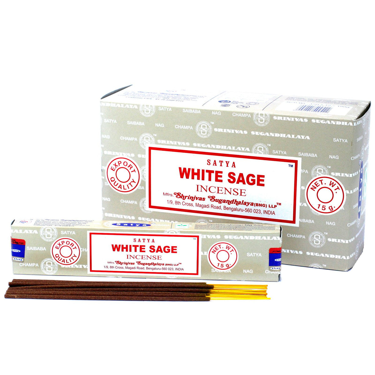 Satya Incense 15gm - White Sage - Spiru-shop.nl