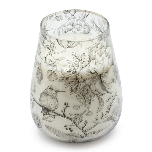 Tall Glass Jar Candles - Drawn by Flame - Spiru-shop.nl