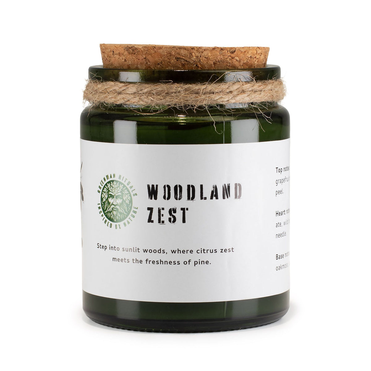 Greenman Woodwick Soy Candle - Woodland Zest - Spiru-shop.nl