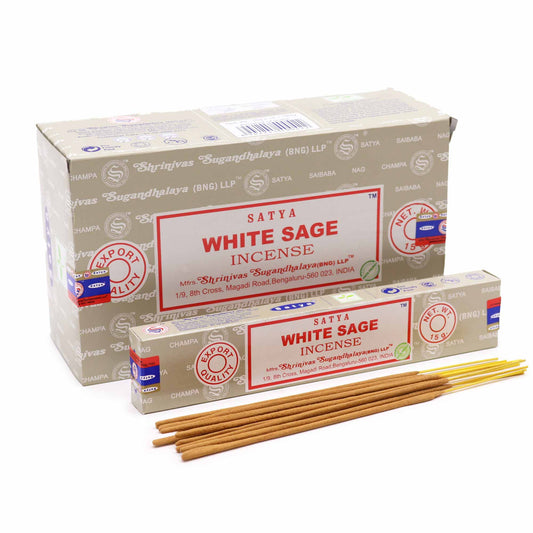 Satya Incense 15gm - White Sage - Spiru-shop.nl