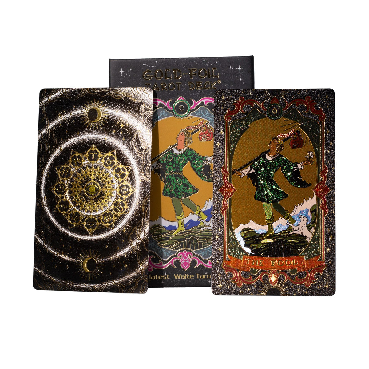Gold Foil Tarot Card Set - with booklet - Spiru-shop.nl