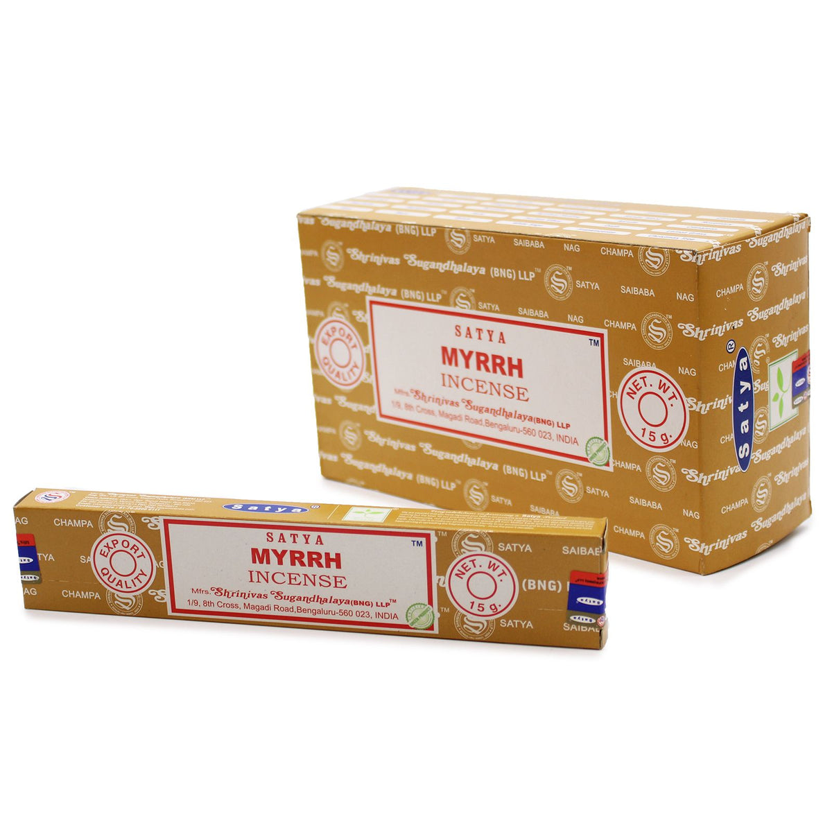 Satya Incense Sticks 15g - Myrrh - Spiru-shop.nl