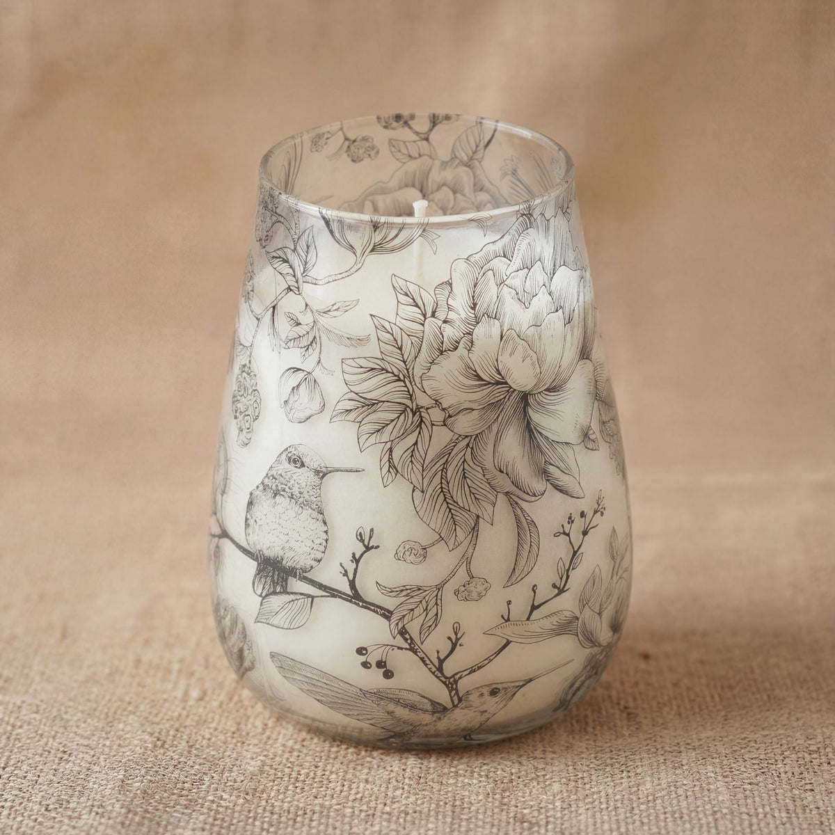 Tall Glass Jar Candles - Drawn by Flame - Spiru-shop.nl