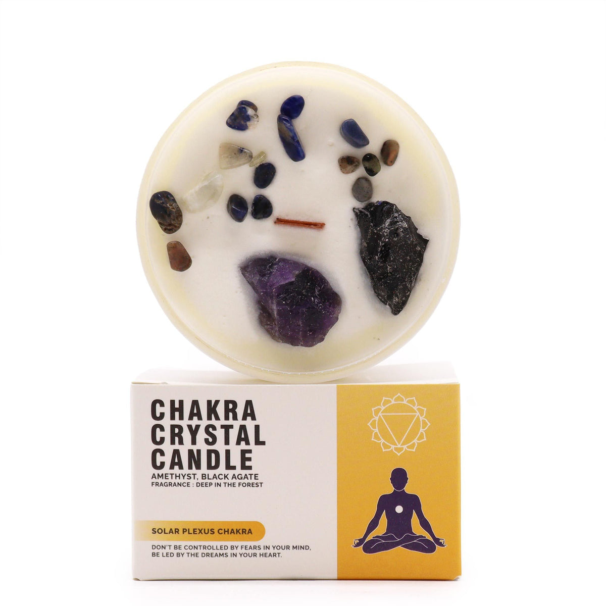 Chakra Crystal Candles - Solar Plexus Chakra - Spiru-shop.nl